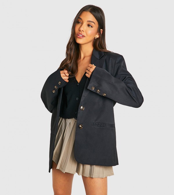 Single Breasted Relaxed Fit Tailored Blazer