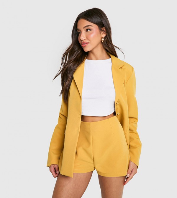 Fitted Woven Tailored Micro Shorts