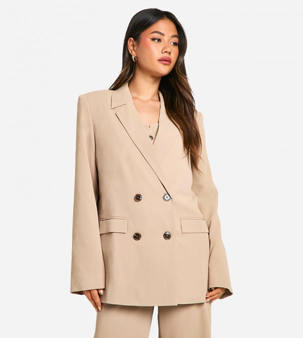 Double Breasted Tailored Oversized Blazer