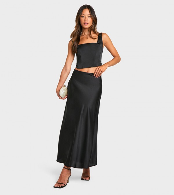 Tall Satin Slip Maxi Skirt