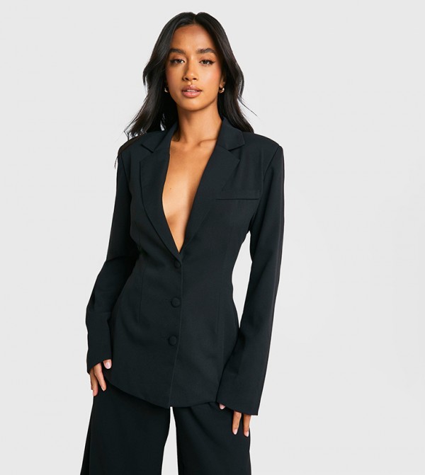 Petite Cinched Waist Blazer