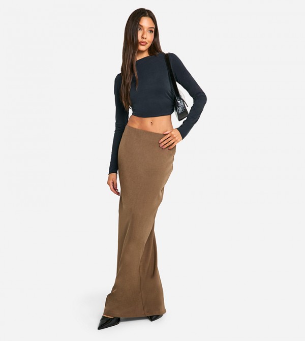 Tailored Woven Low Rise Maxi