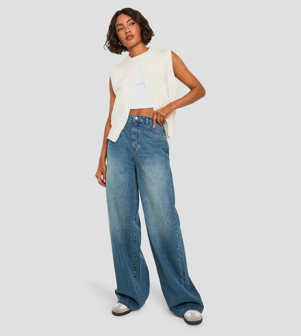Tall Faded Straight Fit Jeans
