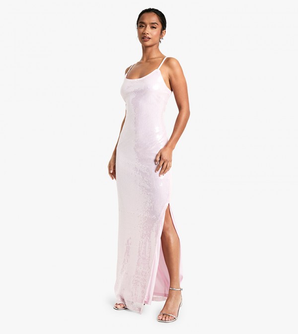 Petite Sequined Maxi Dress