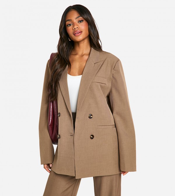 Double Breasted Relaxed Fit Blazer