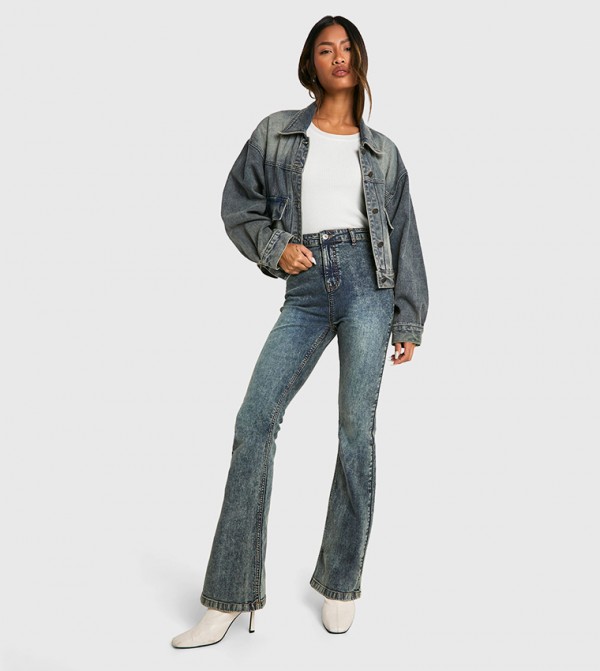 Shaper High Rise Flared Jeans