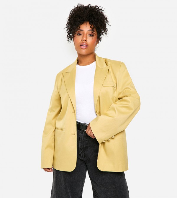 Curve Essential Single Breasted Oversized Blazer