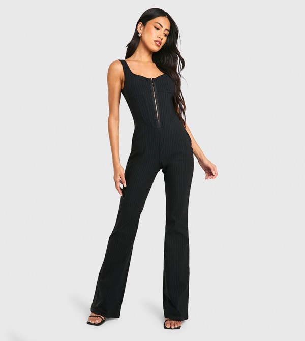 Corset Striped Jumpsuit