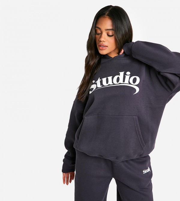 Dsgn Studio Slogan Oversized Hoodie