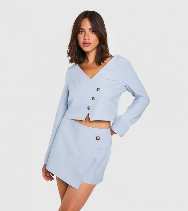 Wrap Front Tailored Skort