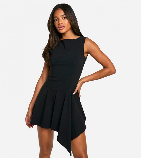 Sleeveless Hanky Hem Mini Dress