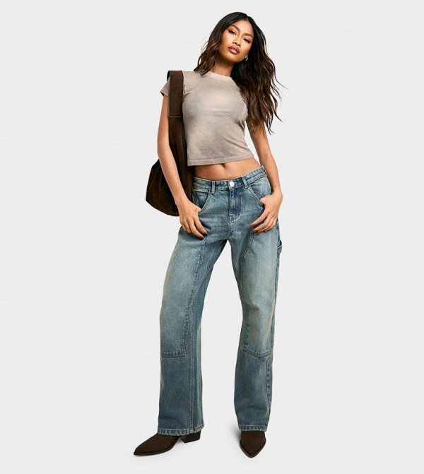 Faded Carpenter Boyfriend Jeans
