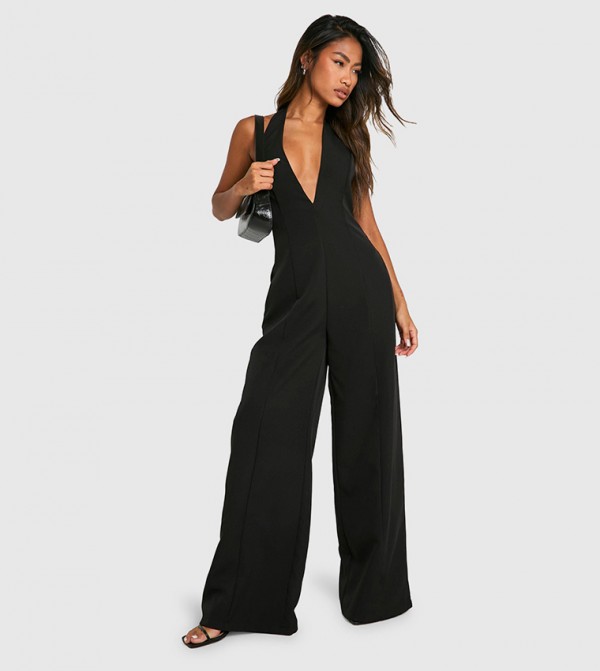 Halterneck Wide Leg Jumpsuit