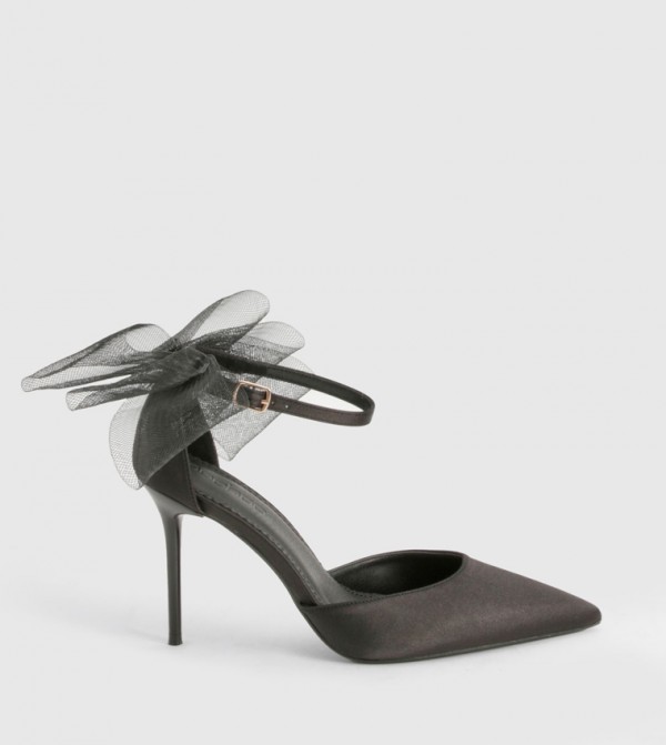 Limited Edition Organza Bow Satin Court Pumps