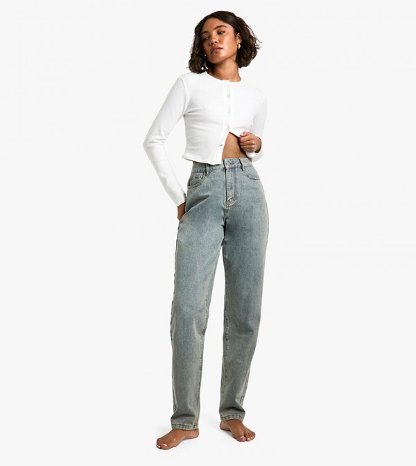Tall 34 Inch Basic Straight Fit Jeans