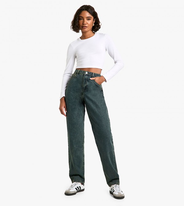 Tall 34 Inch Basic Straight Fit Jeans