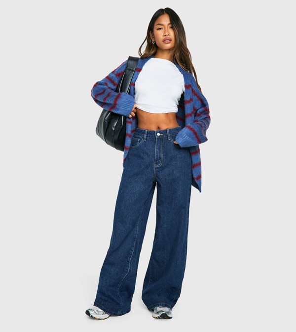 High Waist Super Wide Leg Jeans