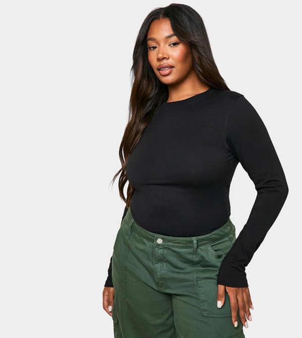 Curve Long Sleeves Bodysuit Top