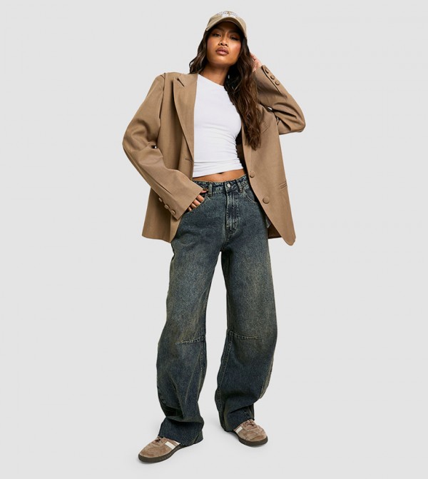 Washed Barrel Jeans