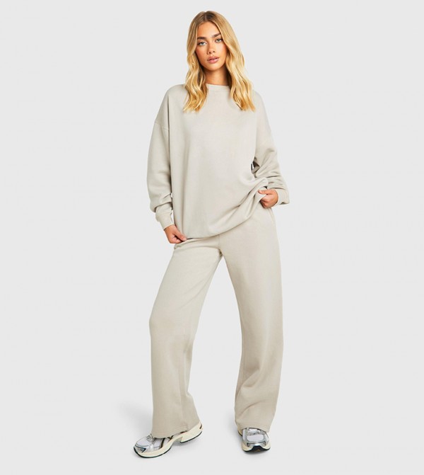 Drawstring Waist Oversized Sweatpants