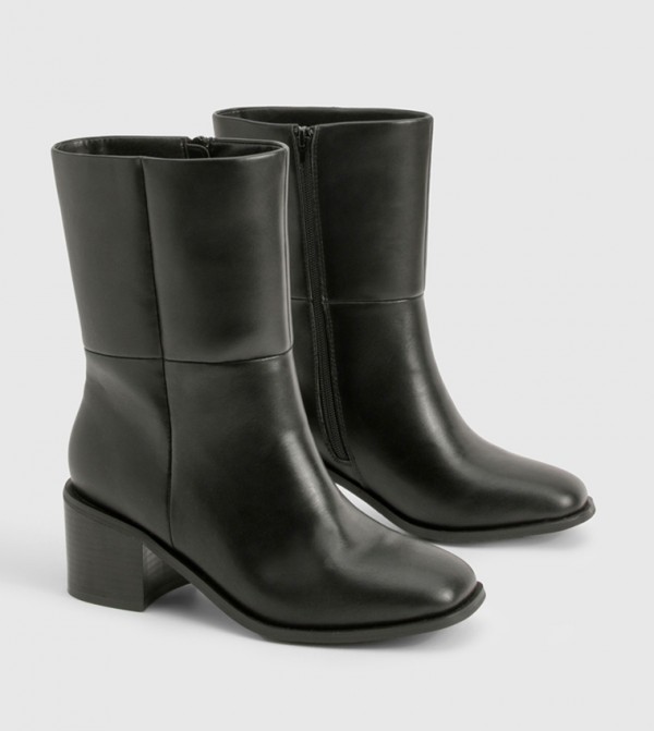 Wide Fit Chunky Panel Detail Chelsea Boots