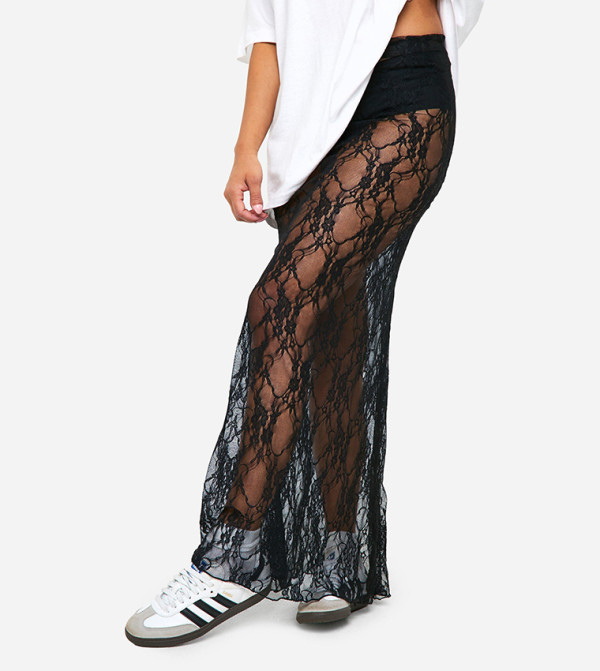 Petite Lace Maxi Skirt