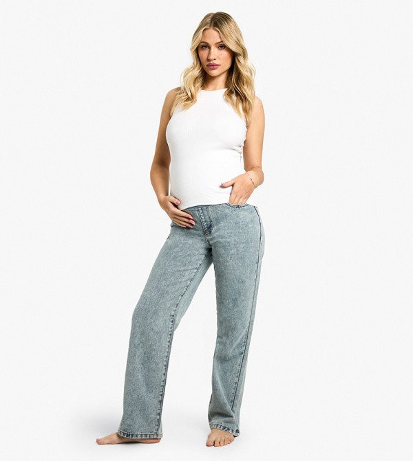 Over The Bump Straight Fit Maternity Jeans