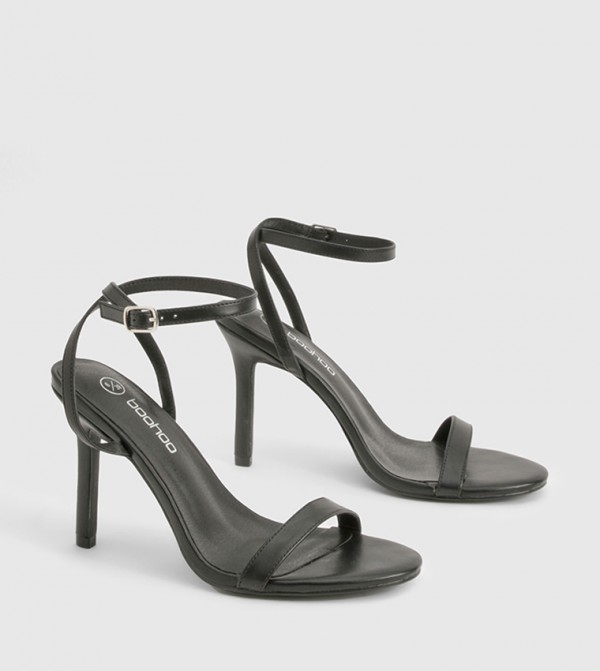 Wide Fit Ankle Strap Heeled Sandals