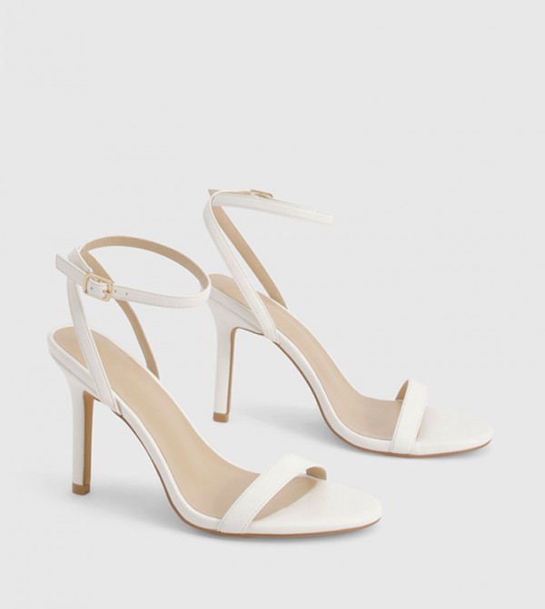Wide Fit Ankle Strap Heeled Sandals