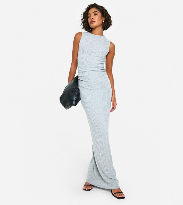 Tall Brushed Ribbed Maxi Dress