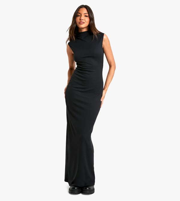 Ribbed Column Maxi Dress