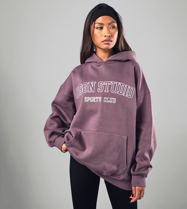 Dsgn Studio Appliqued Oversized Hoodie
