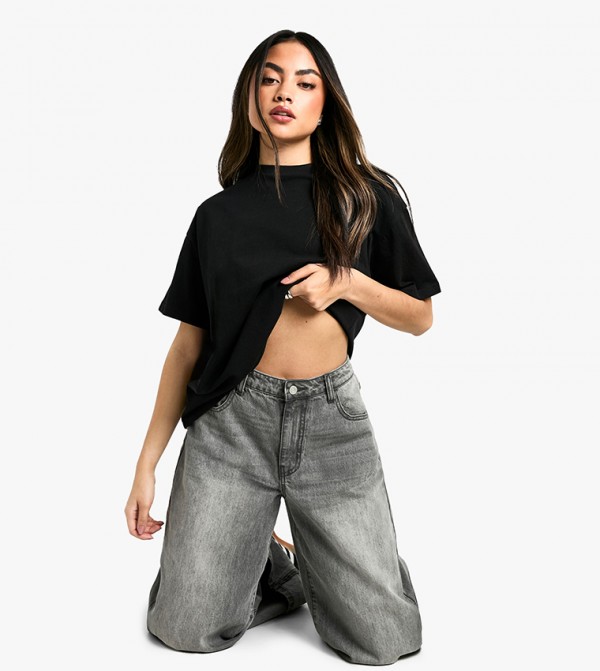 Solid Short Sleeves Oversized T-Shirt