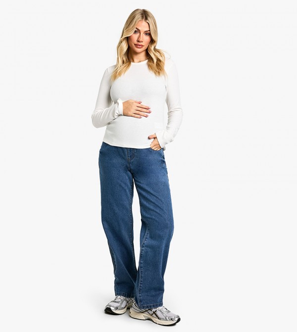 Maternity Over the Bump Straight Fit Jeans