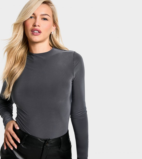Double Layer Slinky Bodysuit Top