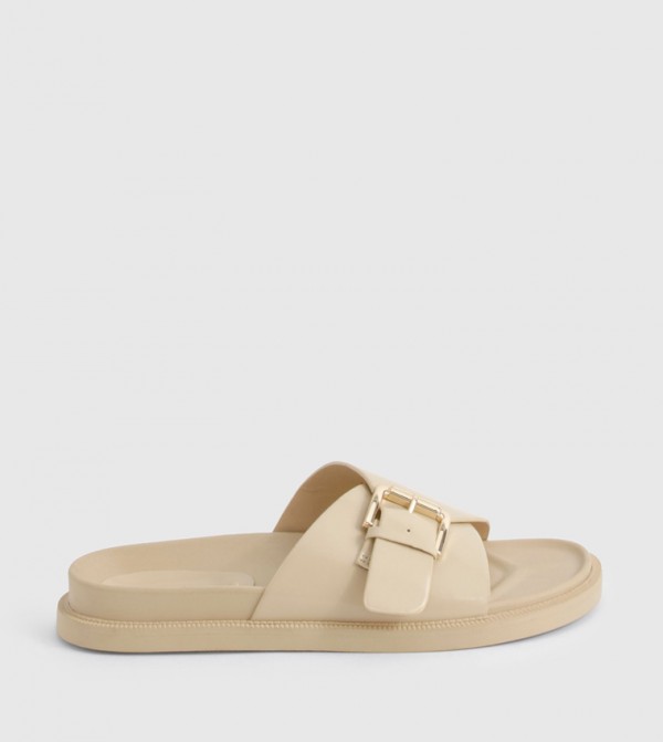 Buckle Strap Flat Sandals