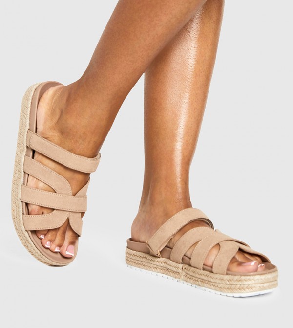 Immy Cross Strap Platform Sandals