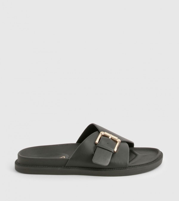 Buckle Strap Flat Sandals