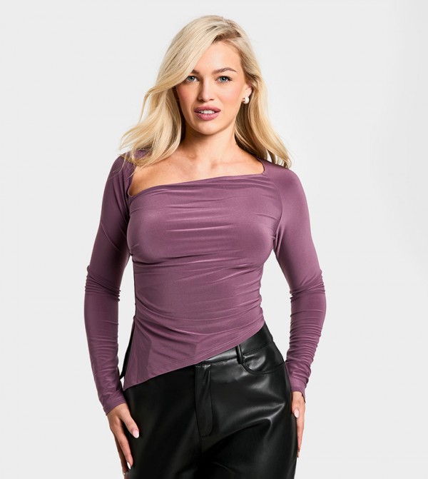 Slinky Asymmetric Cut Out Top