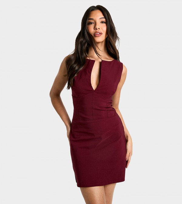 Bengaline Corset Detail Mini Dress