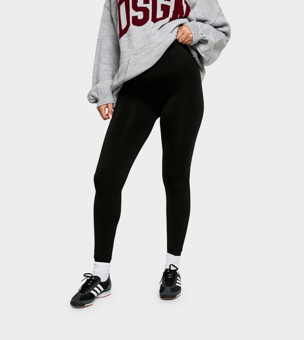Bump Support Fleece Lined Maternity Leggings