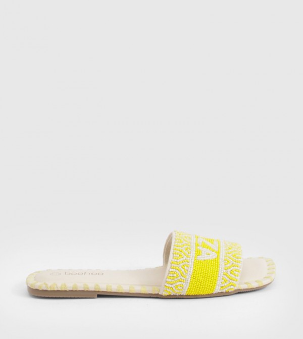 Ibiza Beaded Slide Sandals