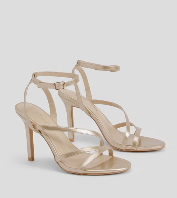 Strappy Asymmetric High Stiletto Heels