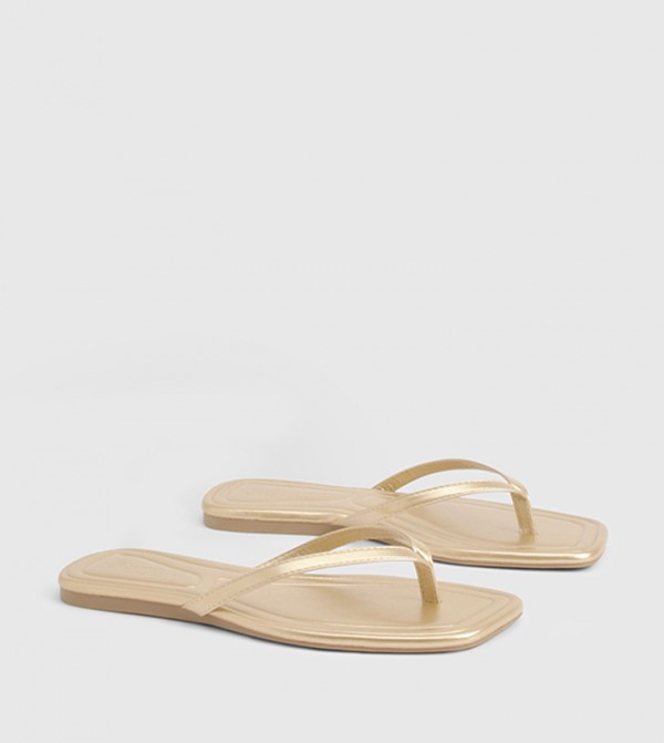 Square Toe Flip Flops
