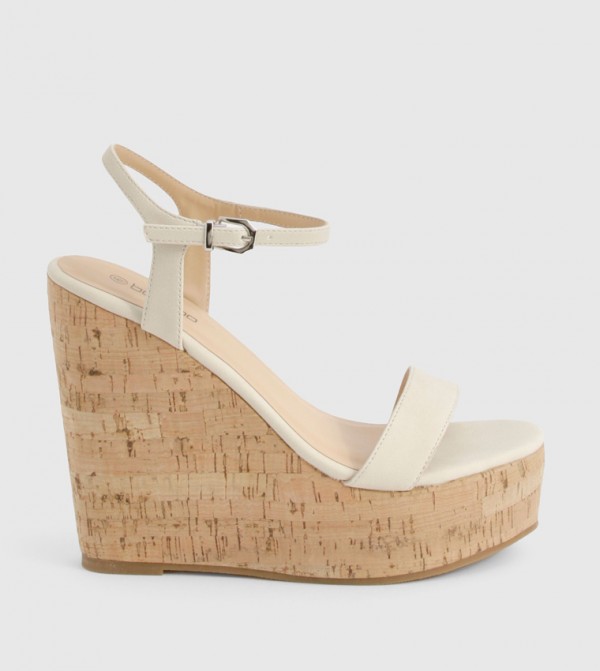 2 Part Cork Wedge Sandals
