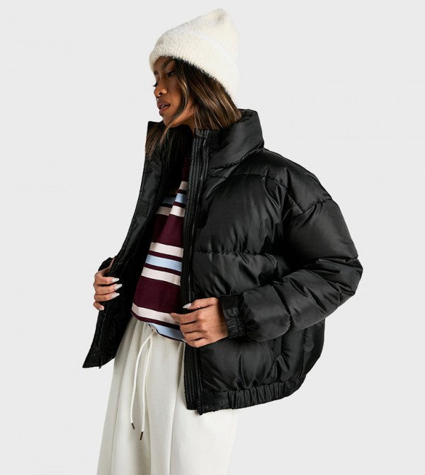 Funnel Neck Puffer Jacket