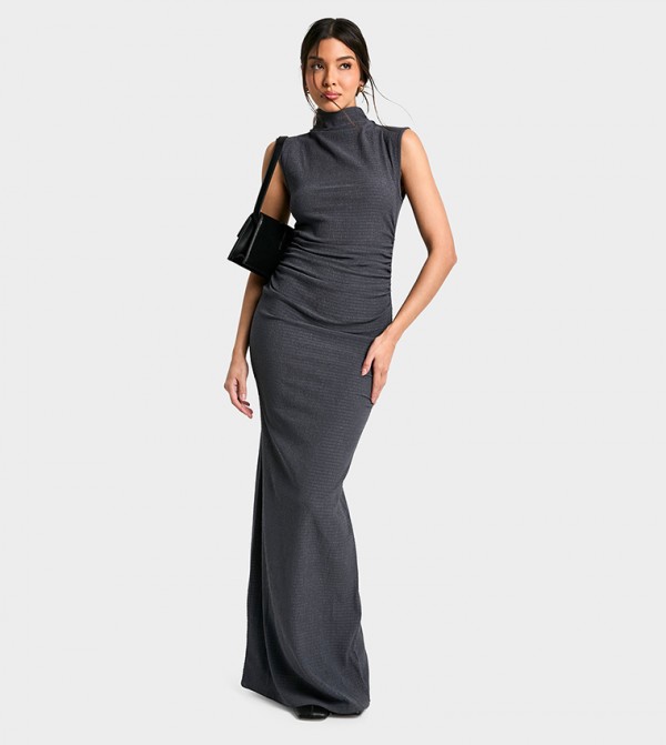 High Neck Maxi Dress