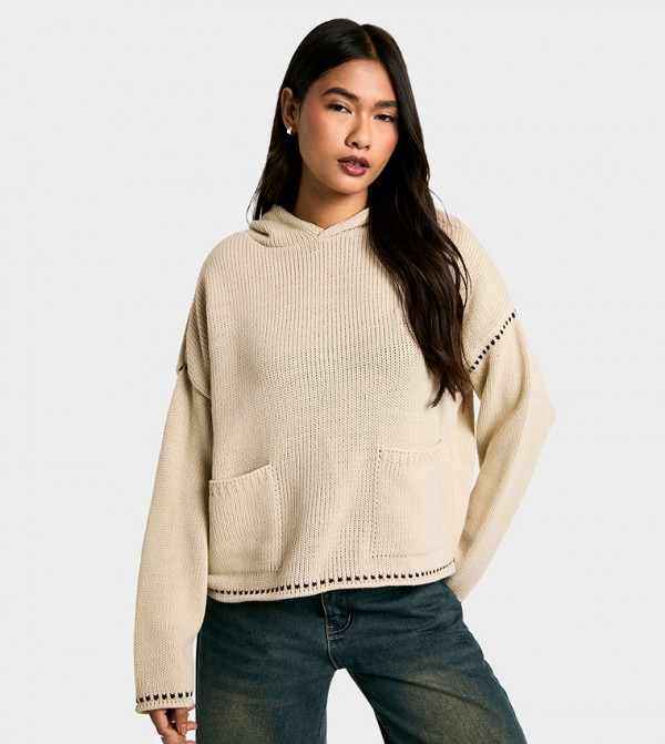 Premium Blanket Stitch Detail Hoodie