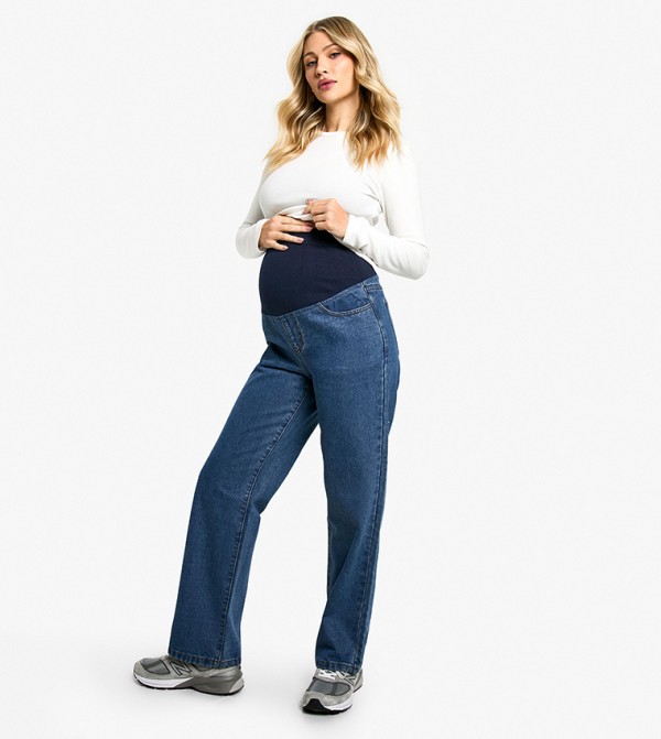 Maternity Over The Bump Boyfriend Jeans