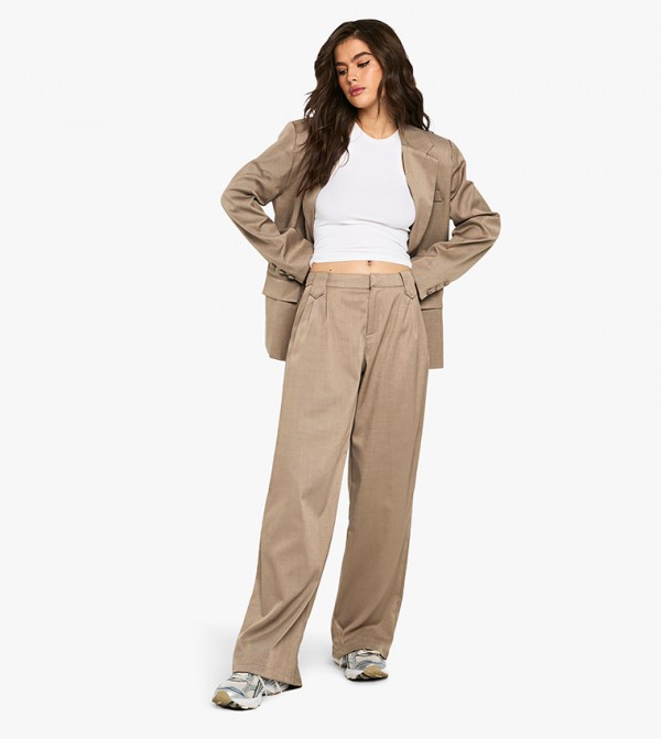 Tailored Straight Fit Trousers